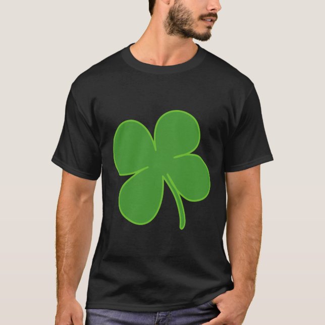 ST.PATRICK'S DAY 4-LEAF CLOVER T-SHIRTS (Front)