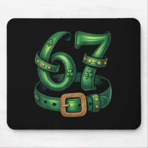 St patrick's day 67 leprechaun funny 67 meme mouse pad