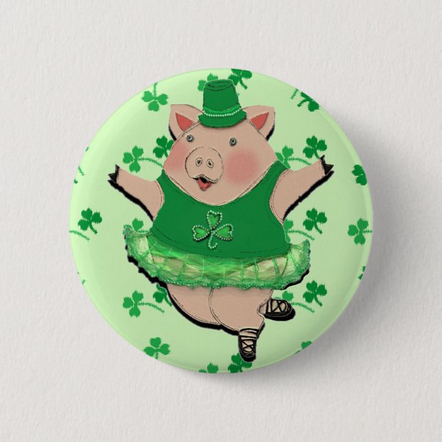 St. Patrick's Day 6 Cm Round Badge (Front)
