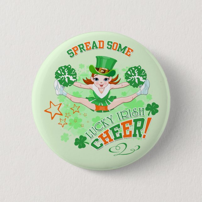 St Patrick's Day 6 Cm Round Badge (Front)