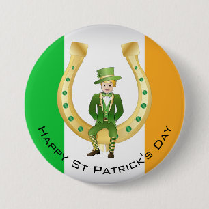 St Patrick's Day 7.5 Cm Round Badge