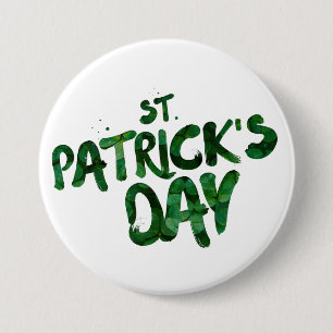 St Patrick's Day 7.5 Cm Round Badge