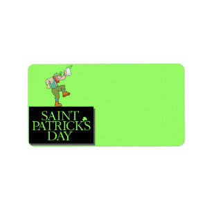 St. Patrick's Day Address Label