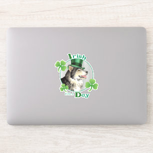 St. Patrick's Day Alaskan Malemute Vinyl Sticker