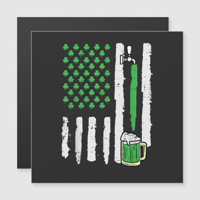 St Patricks Day America Flag Saint (Front/Back)
