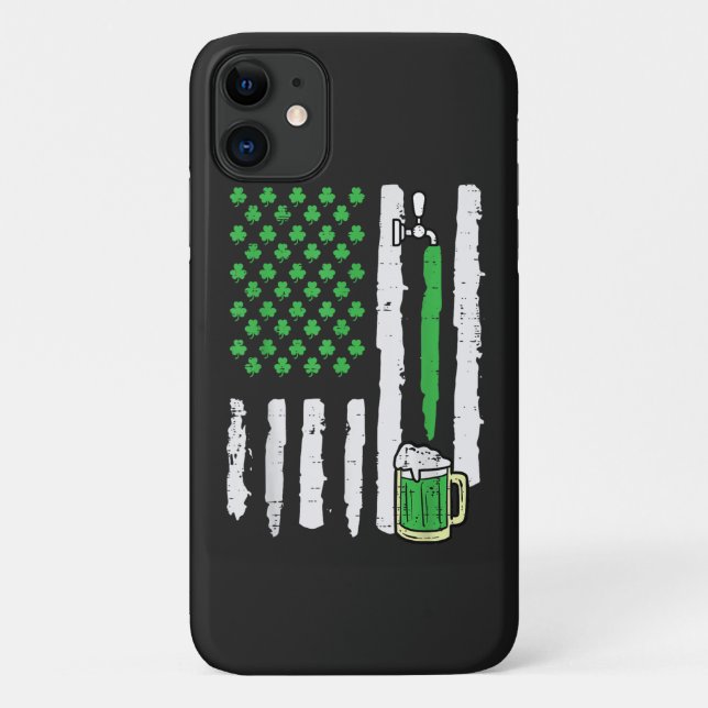 St Patricks Day America Flag Saint Case-Mate iPhone Case (Back)