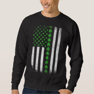 St Patrick's Day American Flag Ireland Vintage Iri Sweatshirt