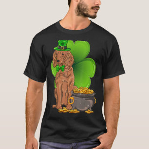 St Patrick's Day American Water Spaniel Shamrock P T-Shirt