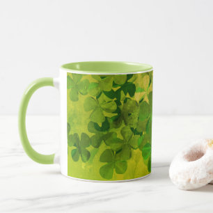 St. Patrick's Day and Good Luck ,Four-leaf clov Mug