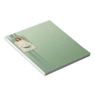 St. Patrick's Day Angel Notepad
