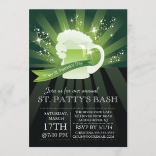 St. Patrick's Day Annual Bash Party Invitation