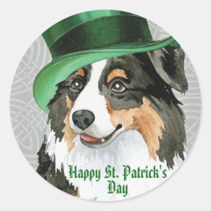 St. Patrick's Day Aussie Classic Round Sticker