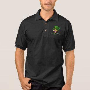 St. Patrick's Day Awesome Face Polo Shirt