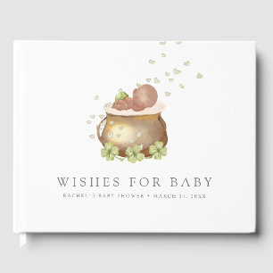 st patricks day baby shower guest book