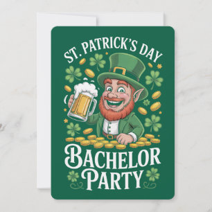 St. Patrick's Day Bachelor Party Card