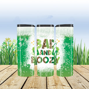St Patrick's Day Bad and Boozy Thermal Tumbler