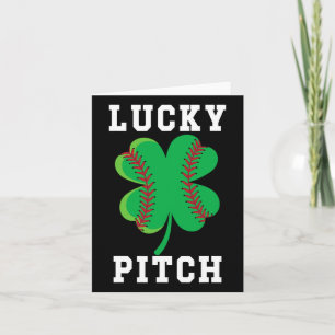 St Patricks Day Baseball Funny St Patrick's Baseba Card