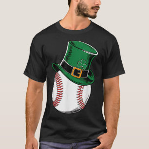 St Patricks Day Baseball Shamrock T-Shirt