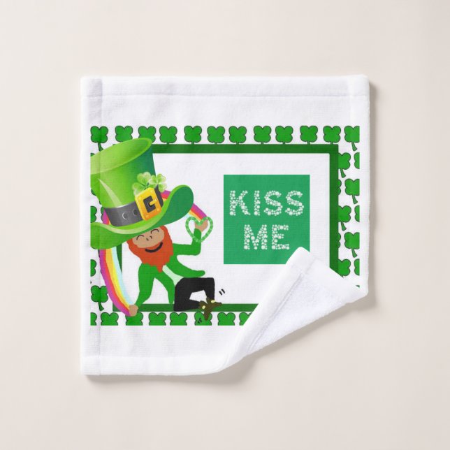 St. Patrick's Day Bathroom Towel Sets (Wash Cloth)