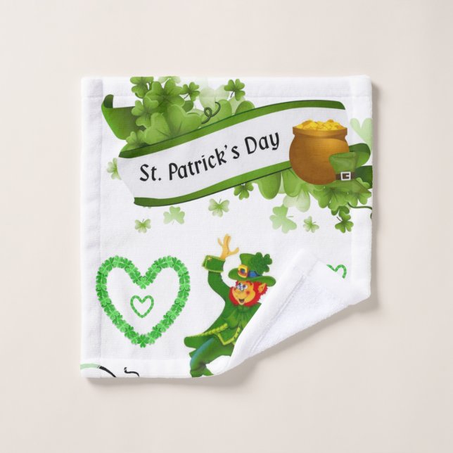 St. Patrick's Day Bathroom Towel Sets (Wash Cloth)