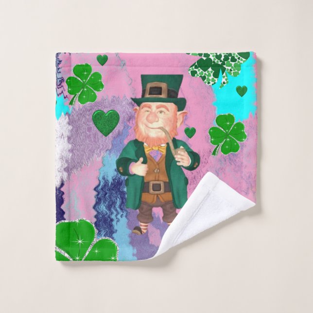 St. Patrick's Day Bathroom Towel Sets (Wash Cloth)