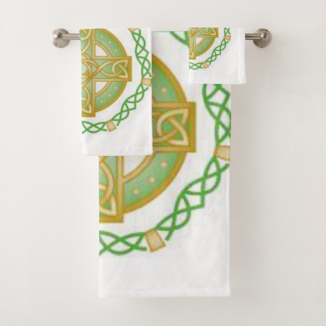 St. Patrick's Day Bathroom Towel Sets (Insitu)