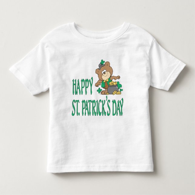 St. Patrick's Day Bear T Shirt (Front)