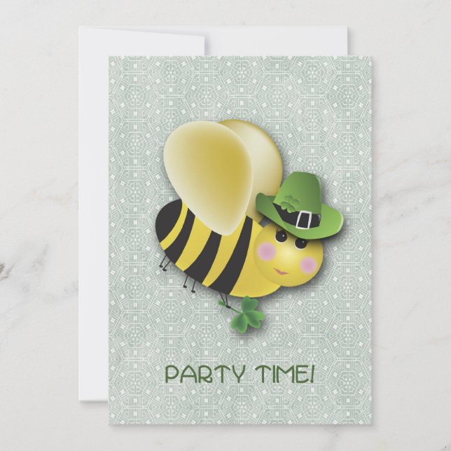 St. Patrick's Day BEE Invitation (Front)