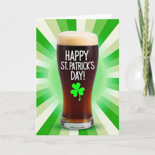 St Patricks Day Beer Card