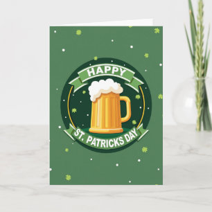 St Patricks Day Beer Cheers Card