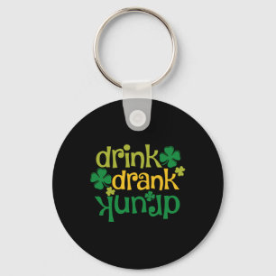 St Patricks Day Beer Drink Drank Drunk Shamrock  Key Ring
