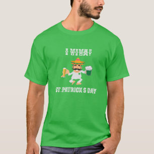 St. Patricks Day Beer Drinking Mexican Leprechaun T-Shirt
