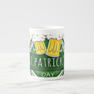 St. Patrick's Day Beers Bone China Mug