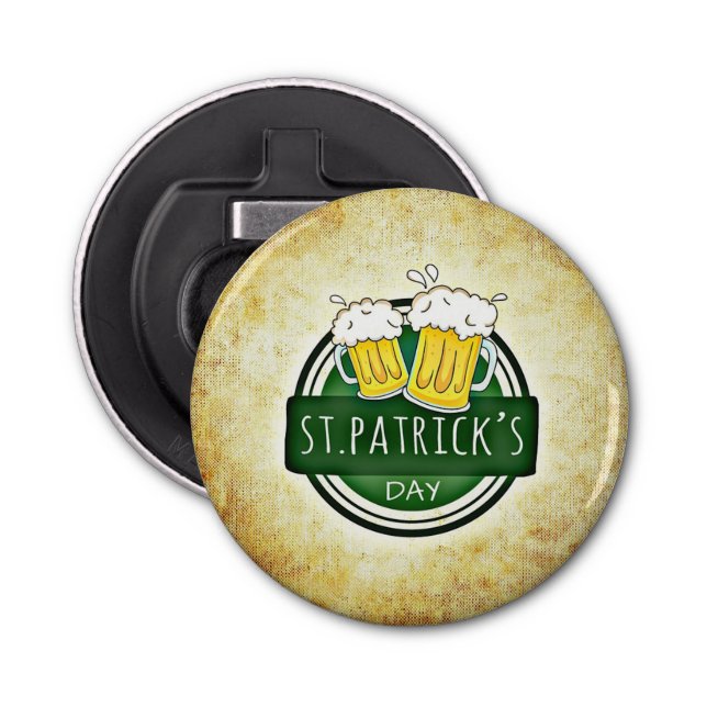 St. Patrick's Day Beers Bottle Opener (Front)