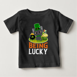 St. Patrick's Day Being Lucky Baby T-Shirt