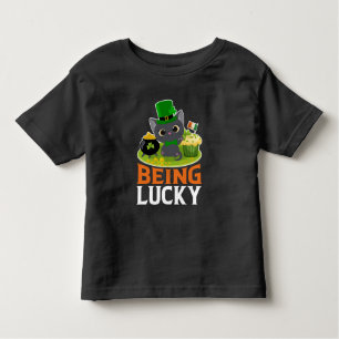 St. Patrick's Day Being Lucky Toddler T-Shirt