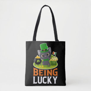 St. Patrick's Day Being Lucky Tote Bag