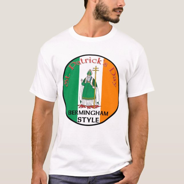 St. Patrick's Day - Bermingham Style T-Shirt (Front)