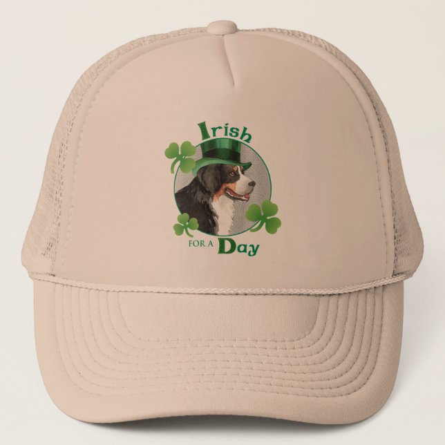 St. Patrick's Day Berner Trucker Hat (Front)