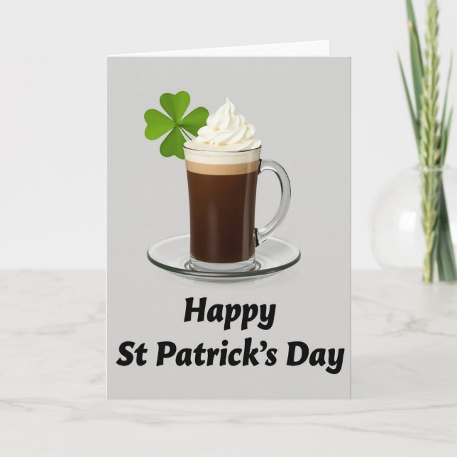 St Patricks Day Beverage Card (Front)
