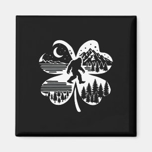St Patricks Day Bigfoot Irish Sasquatch Shamrock S Magnet