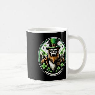 St Patrick's Day Bigfoot Leprechaun Sasquatch Iris Coffee Mug