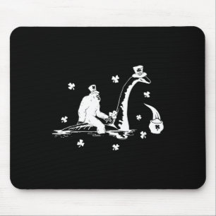 St Patricks Day Bigfoot Sasquatch Saint Paddys Loc Mouse Pad
