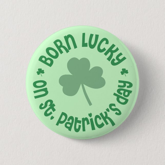 St Patricks Day Birthday 6 Cm Round Badge (Front)
