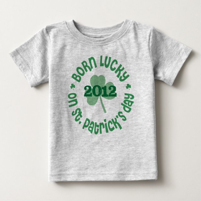 St Patricks Day Birthday Baby T-Shirt (Front)