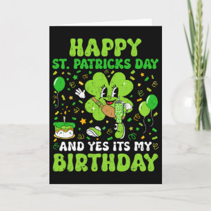 St Patricks Day Birthday Girl Born On Saint Paddys Card