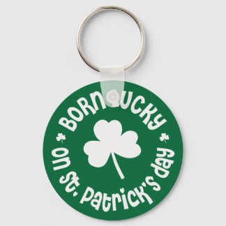 St Patricks Day Birthday Key Ring