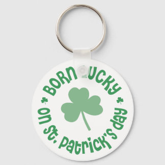 St Patricks Day Birthday Key Ring