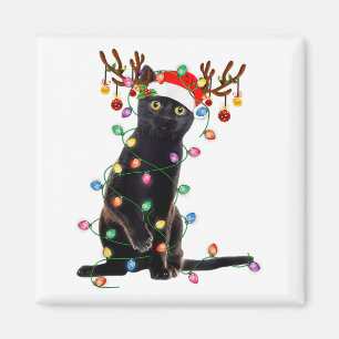 St Patricks Day Black Cat Gift My Lucky Charm Wome Magnet