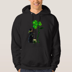 St Patricks Day Black Cat My Lucky Charm Women's M Hoodie